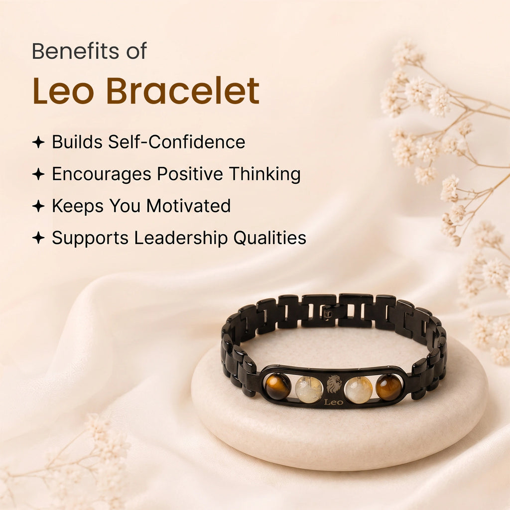 Leo Zodiac Metal Bracelet
