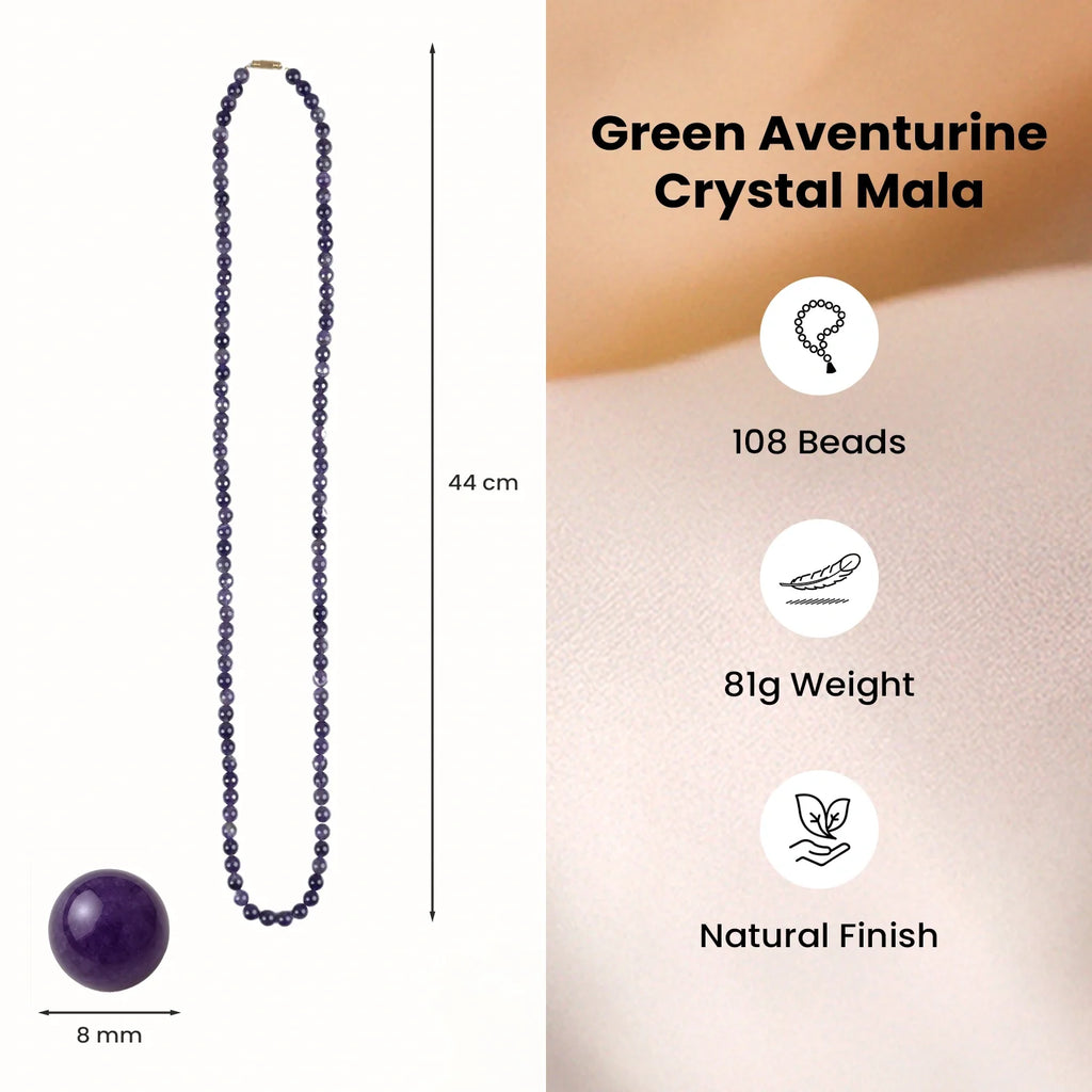 Amethyst Mala - 8mm || 108 Beads