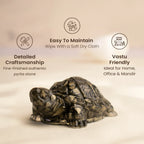 Collector’s Edition Pyrite Tortoise (Kachhua) - Big Size - 8x heavier
