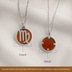 Virgo Pendant with Carnelian