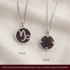 Capricorn Pendant with Garnet