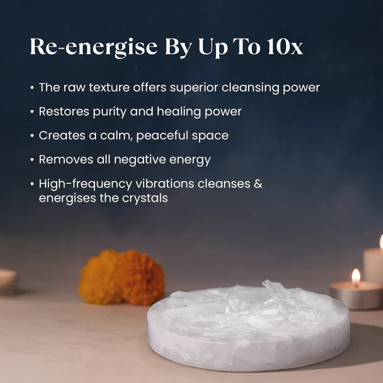 Raw Moroccan Selenite Plate