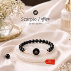 Kashi Rinmukteshwar Siddh Scorpio Zodiac Bracelet for Women with Free Raw Selenite Plate