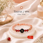 Kashi Rinmukteshwar Siddh Taurus Zodiac Bracelet for Women with Free Raw Selenite Plate