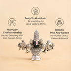 999 Silver Plated Lord Tirupati Balaji Idol