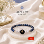 Kashi Rinmukteshwar Siddh Libra Zodiac Bracelet for Women with Free Raw Selenite Plate