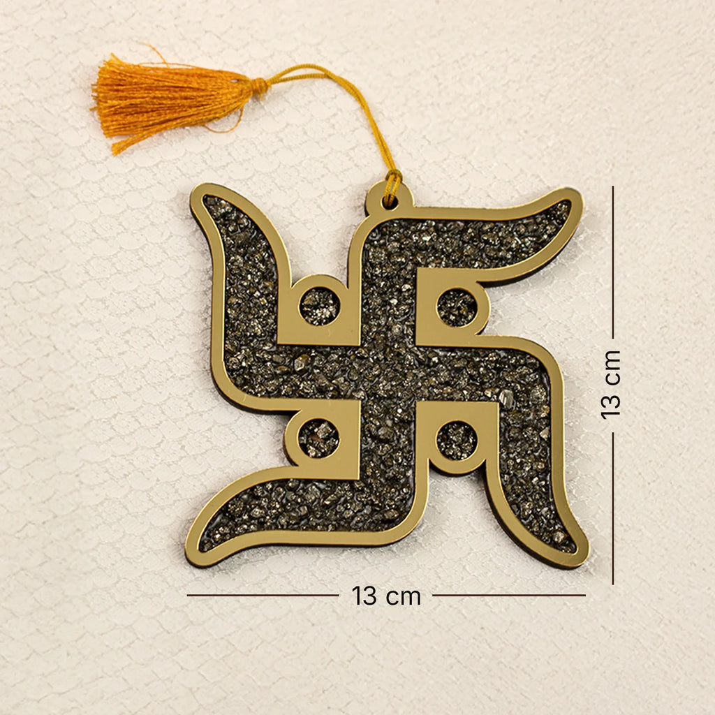 Pyrite Swastik