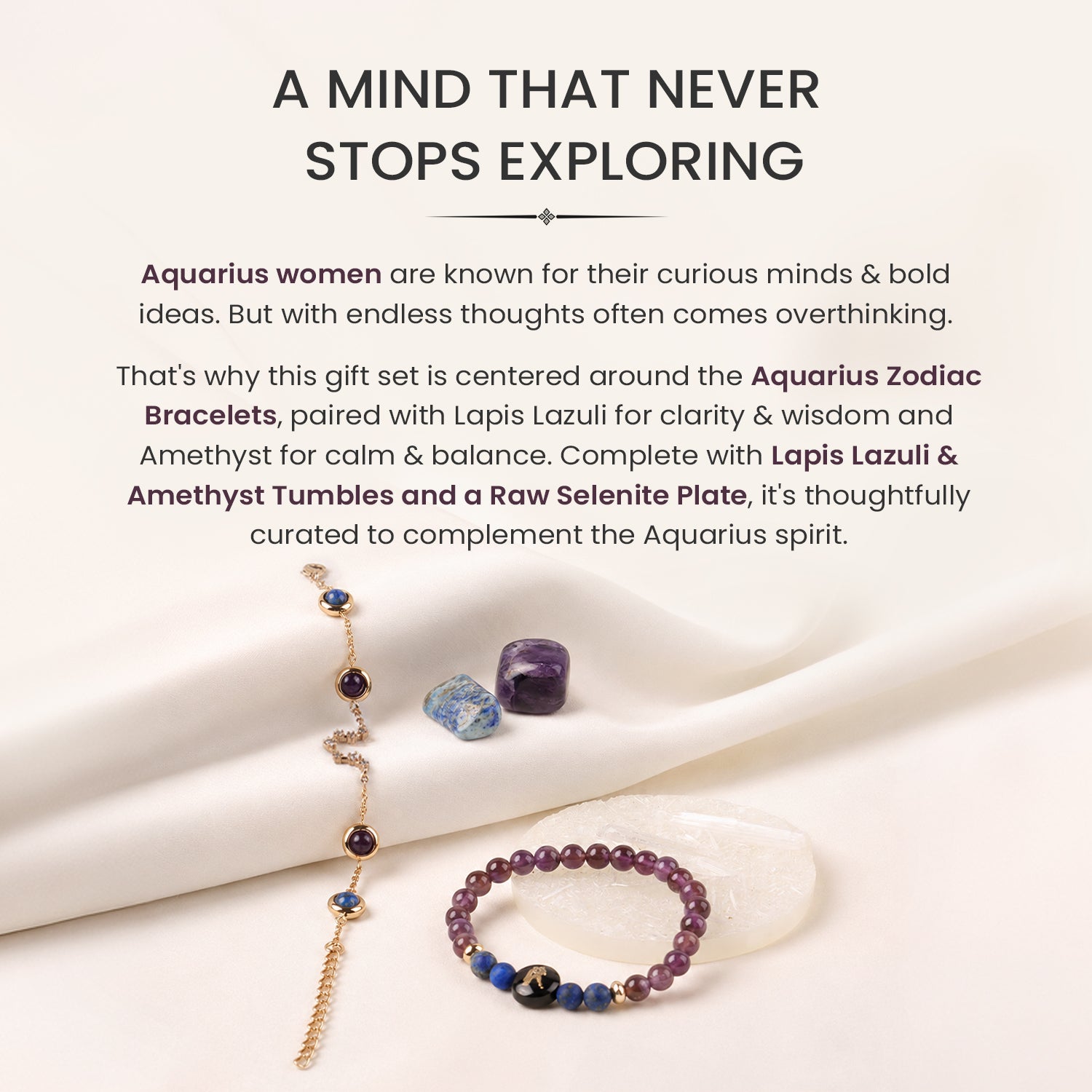Aquarius Zodiac Gift Set for Women