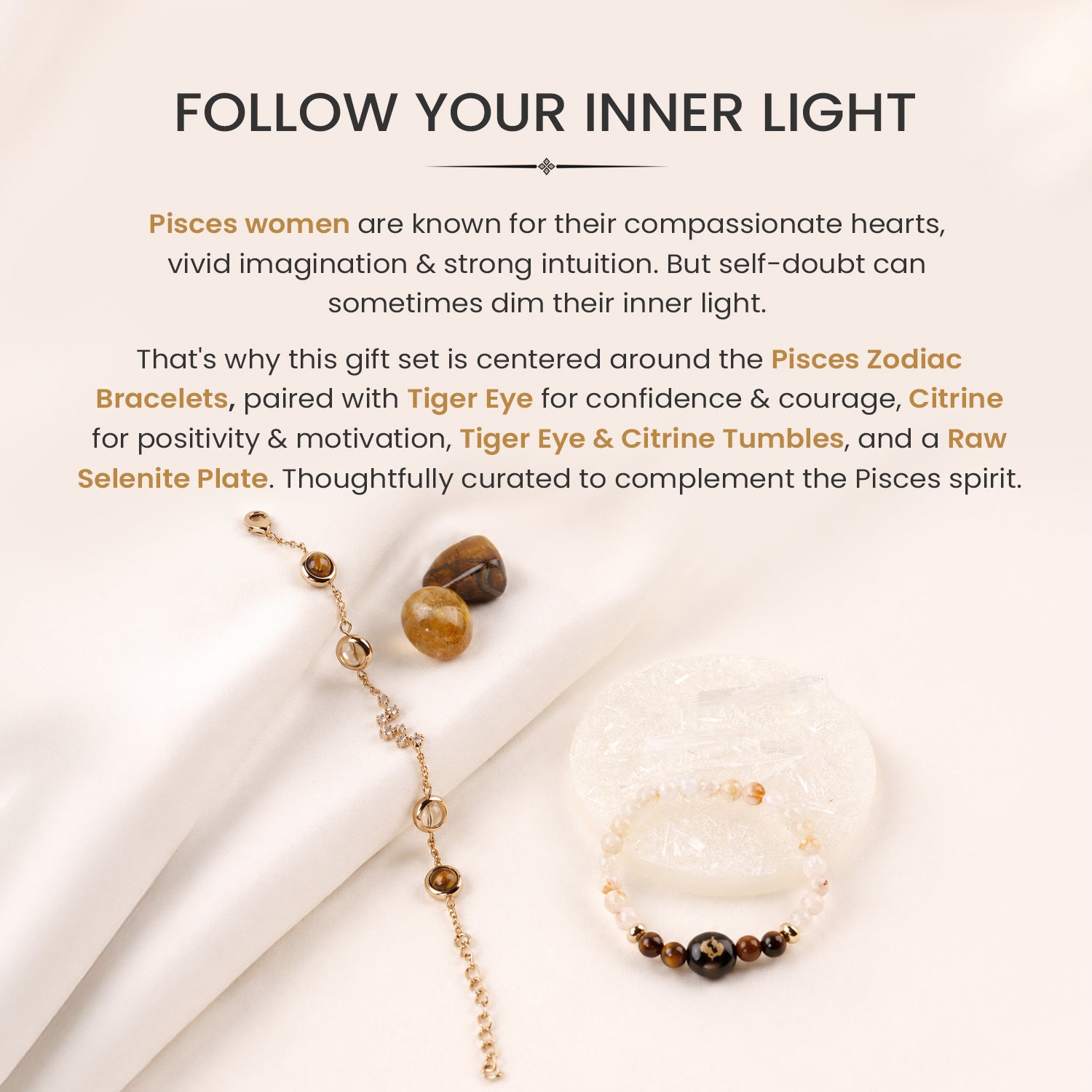 Pisces Zodiac Gift Set for Women