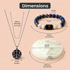 Libra Zodiac Bracelet with Pendant & Free Selenite Plate
