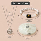 Cancer Zodiac Bracelet with Pendant & Free Selenite Plate