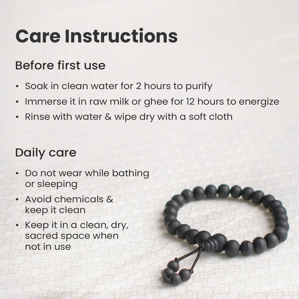 Karungali Malai Bracelet 8mm with Govt. Certification