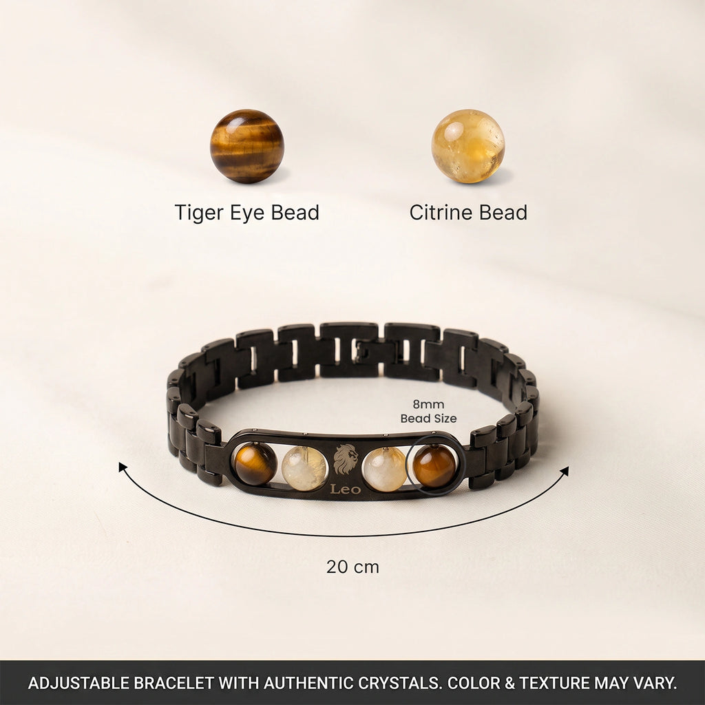 Leo Zodiac Metal Bracelet