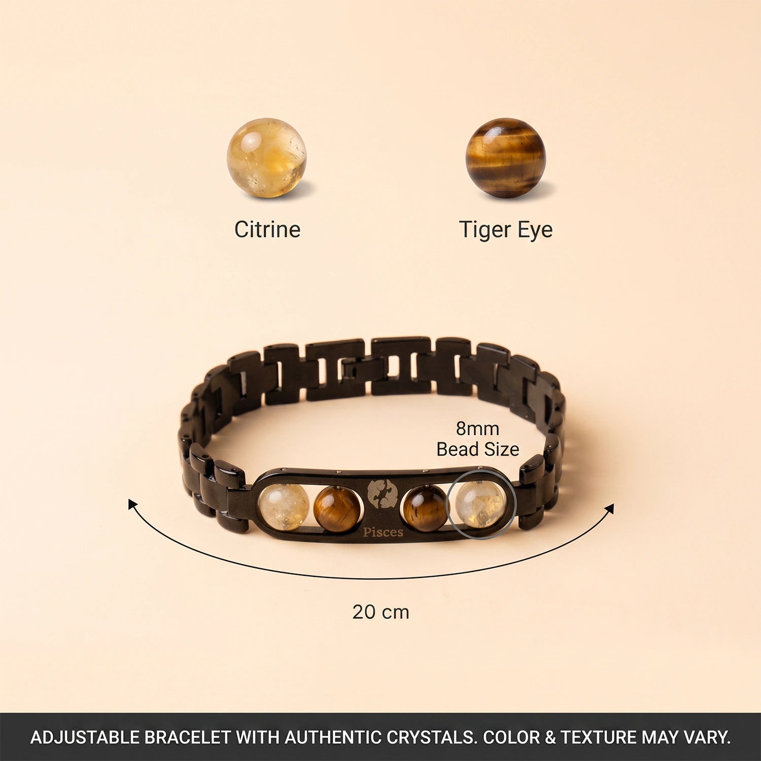 Pisces Zodiac Metal Bracelet