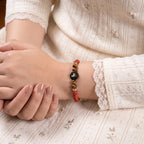 Kashi Rinmukteshwar Siddh Aries Zodiac Bracelet for Women with Free Raw Selenite Plate
