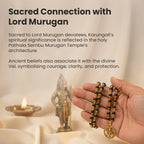 Gold-Plated Karungali Mala with Hanuman Kavach Pendant