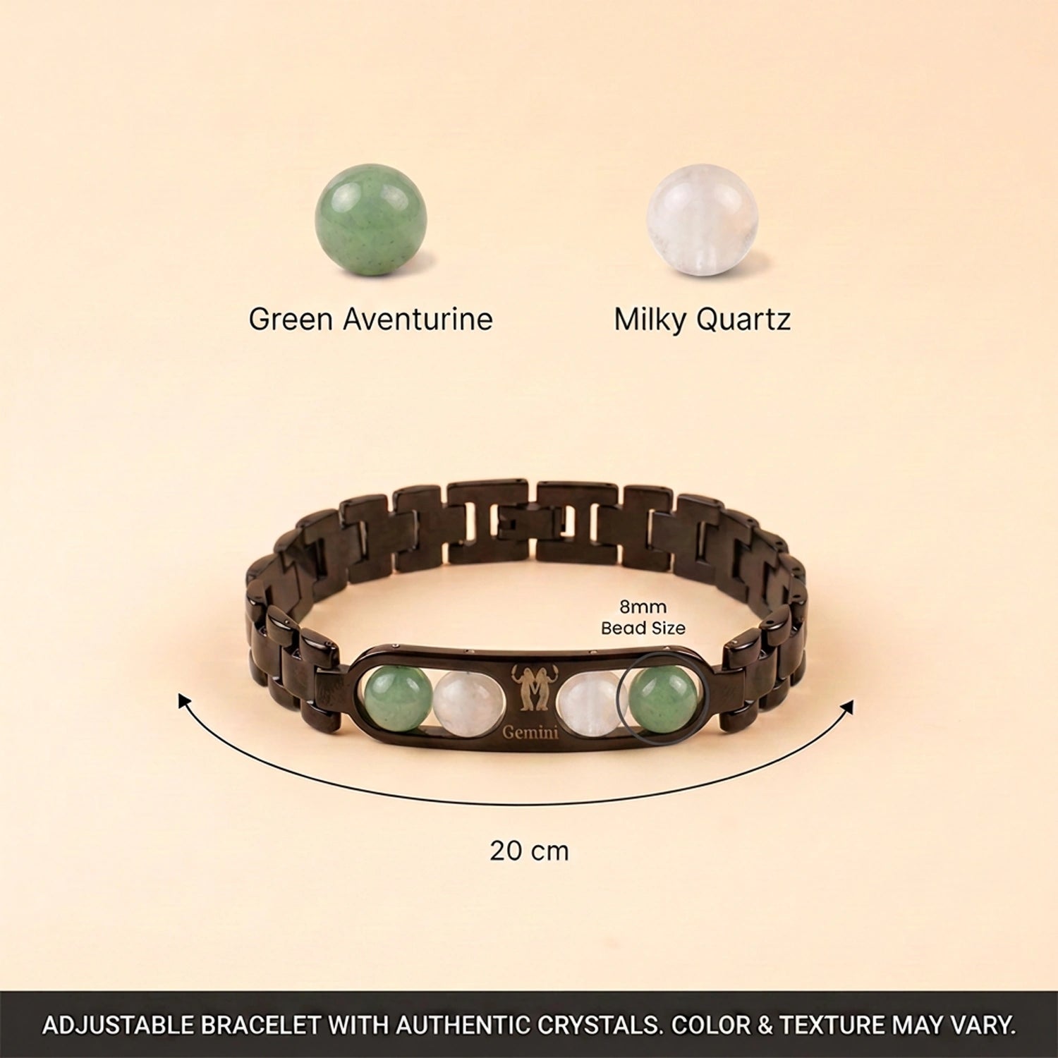 Gemini Zodiac Metal Bracelet