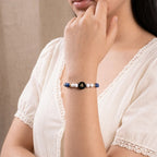 Kashi Rinmukteshwar Siddh Libra Zodiac Bracelet for Women with Free Raw Selenite Plate