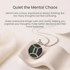 Gemini Pendant with Green Aventurine