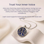 Libra Pendant with Lapis Lazuli