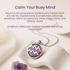 Aquarius Pendant with Amethyst