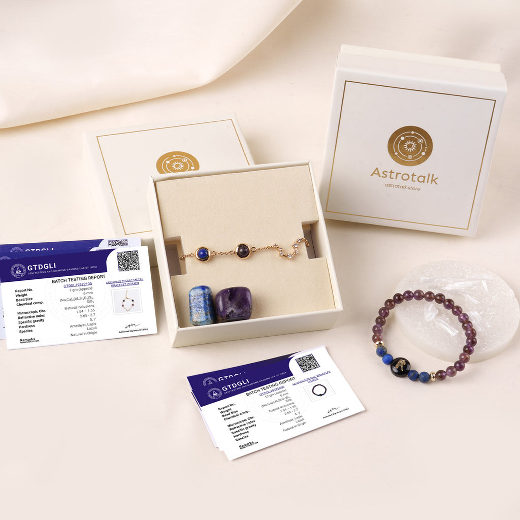 Aquarius Zodiac Gift Set for Women