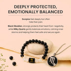 Scorpio Zodiac Bracelet with Pendant & Free Selenite Plate