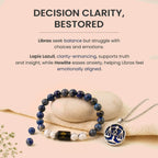 Libra Zodiac Bracelet with Pendant & Free Selenite Plate