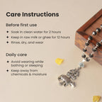 Shiv Raksha Karungali Mala with Trishul Nandi Pendant