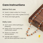 OM Bead Rudraksha Mala