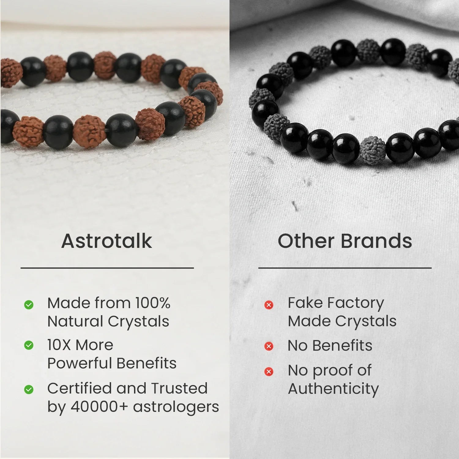 Divya Rudraksha Karungali Bracelet (8mm)