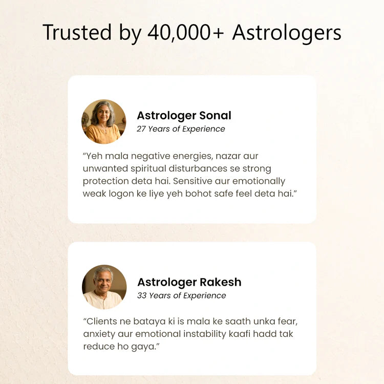 10 Mukhi Rudraksha bead in 5 Mukhi Rudraksha Mala