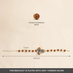 Om Trishul Damru Rudraksha Bracelet