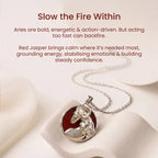 Aries Pendant with Red Jasper Stone