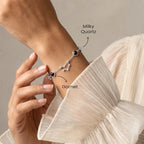 Kashi Rinmukteshwar Siddh Capricorn Zodiac Constellation Bracelet with Free Raw Selenite Plate