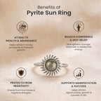 Kashi Rinmukteshwar Siddh Pyrite Sun Ring