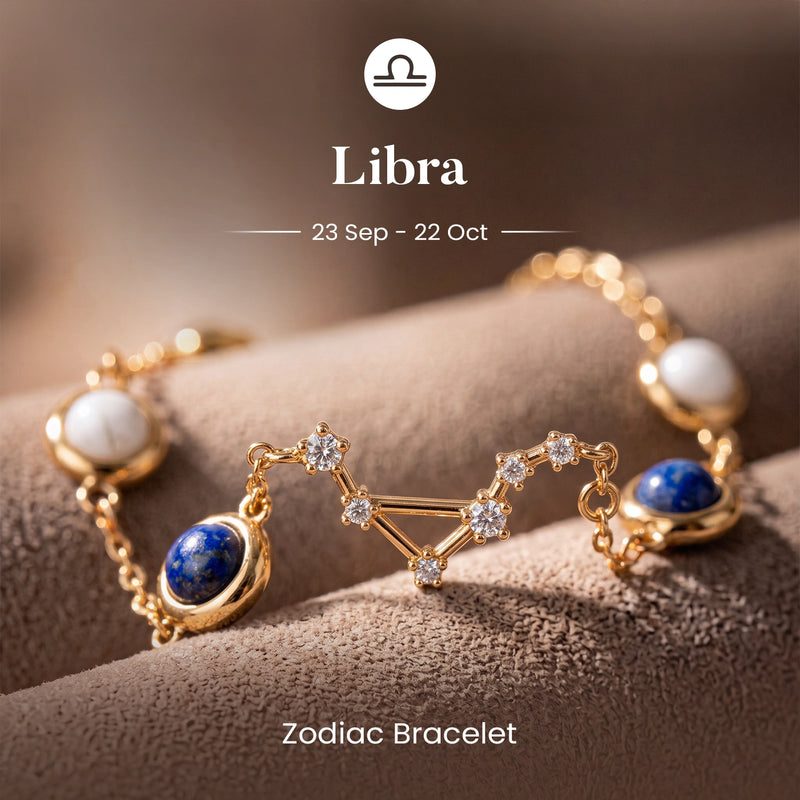 Libra Zodiac Constellation Bracelet for Women