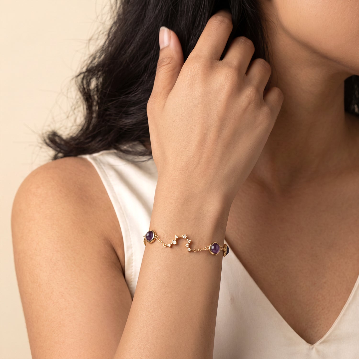 Aquarius (कुंभ राशि) Zodiac Constellation Bracelet for Women