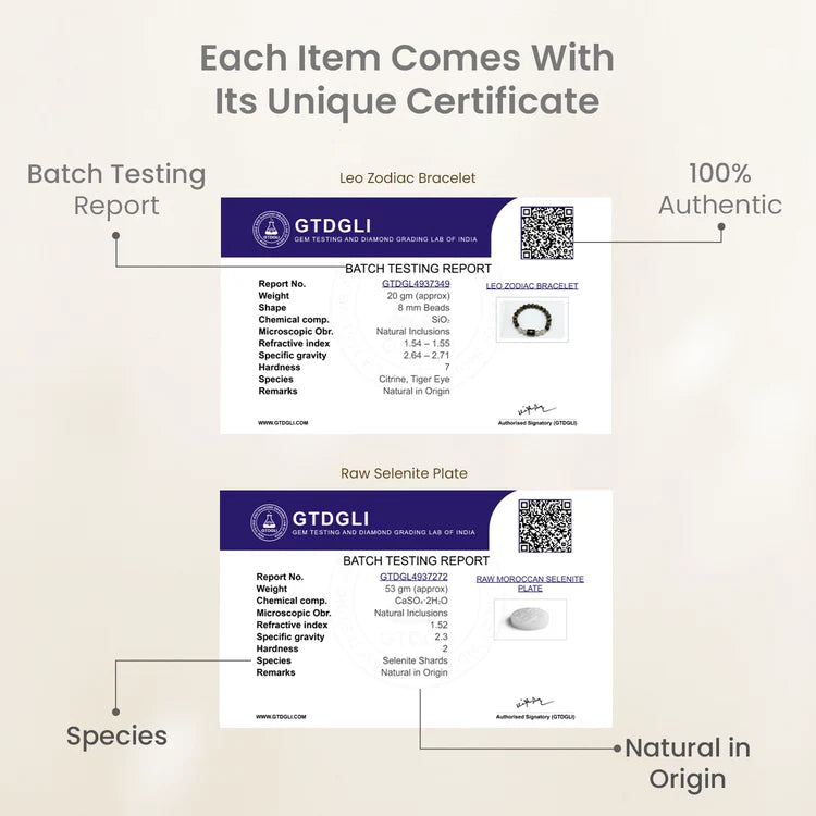 Leo Zodiac Tiger Eye & Citrine Bracelet