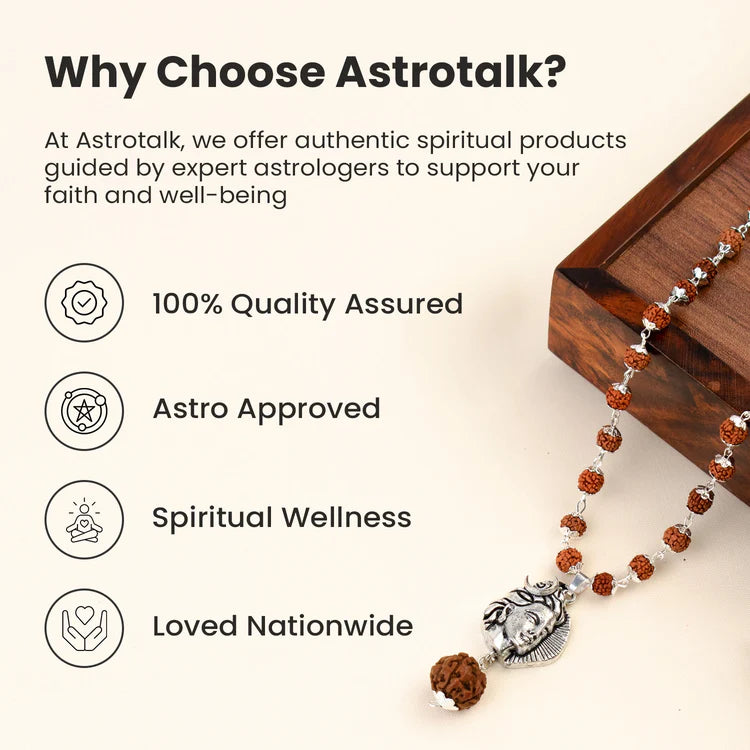 Shiv Rudraksha Mala with Adiyogi Shiv Pendant