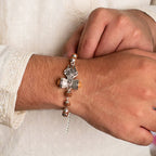 Om Trishul Damru Rudraksha Bracelet