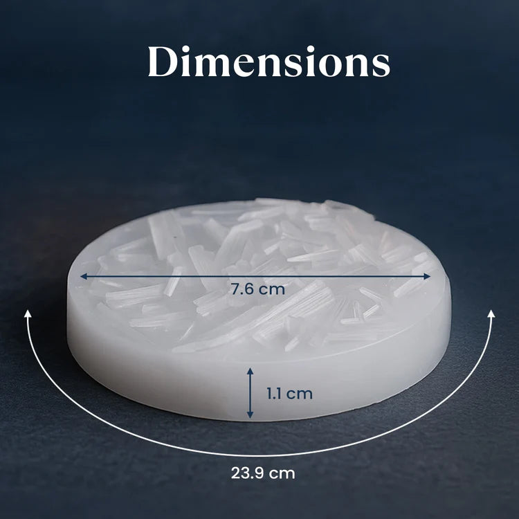 Raw Moroccan Selenite Plate