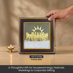 7 Horses on Pyrite & Selenite Dust Frame