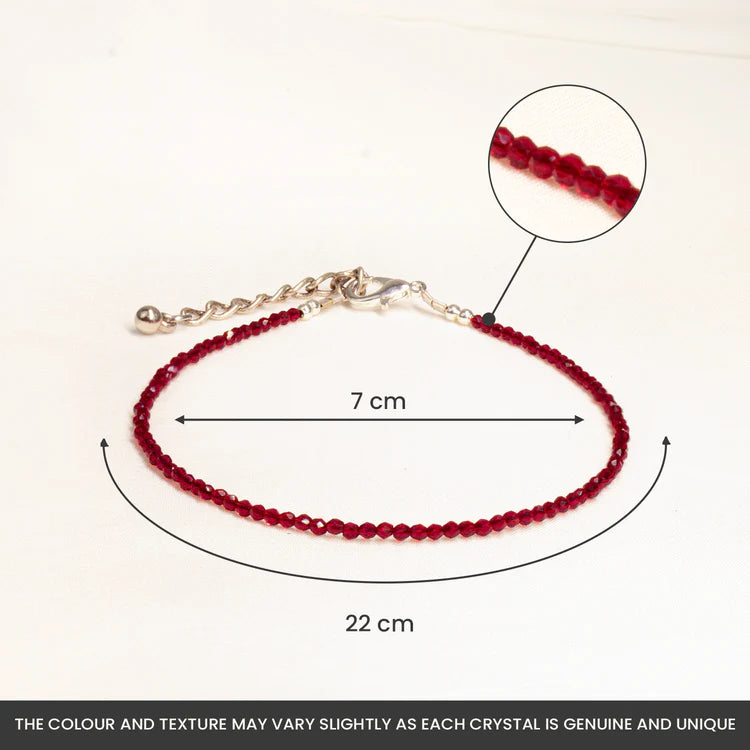 Garnet Anklet