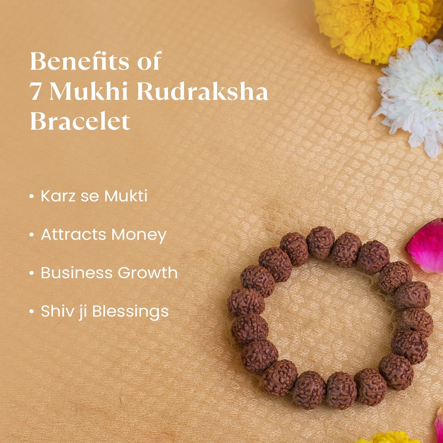 7 Mukhi Rudraksha Bracelet