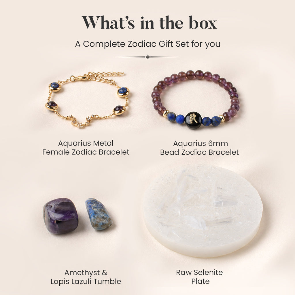Aquarius Zodiac Gift Set for Women