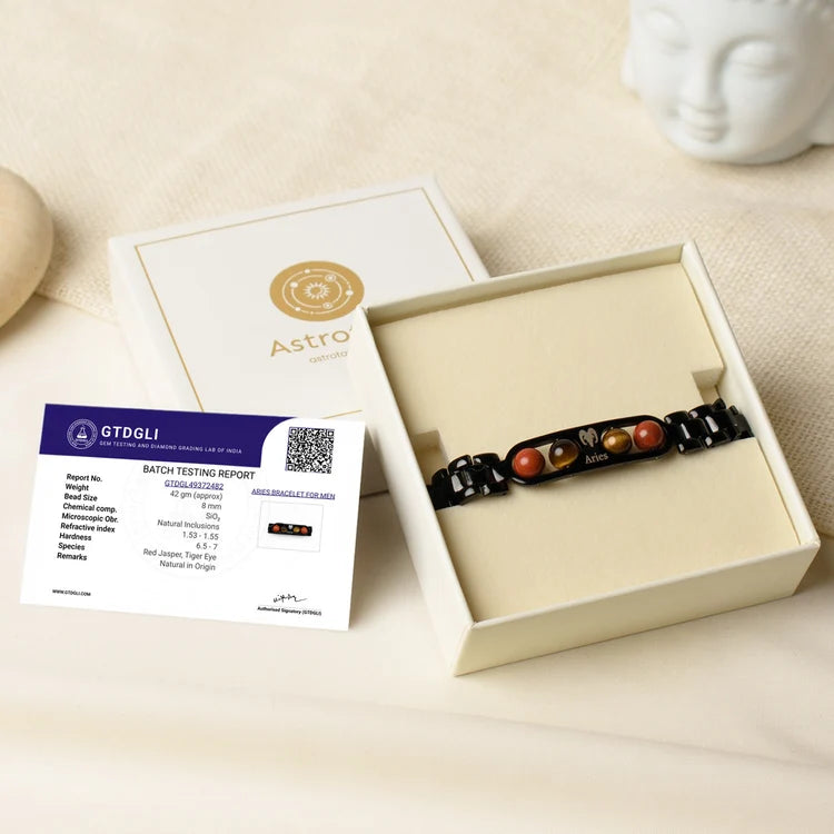 Aries Zodiac Metal Bracelet