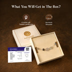 Psychic Number 3 Jupiter Crystal Bracelet with FREE Raw Selenite Plate