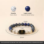 Libra Zodiac LapisLazuli & Howlite Bracelet
