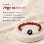 Kashi Rinmukteshwar Siddh Virgo Zodiac Bracelet for Women with Free Raw Selenite Plate